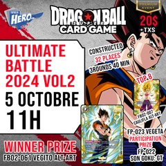 Dragonball Fusion world Ultimate battle 2024 Vol2 – 5 octobre 11h